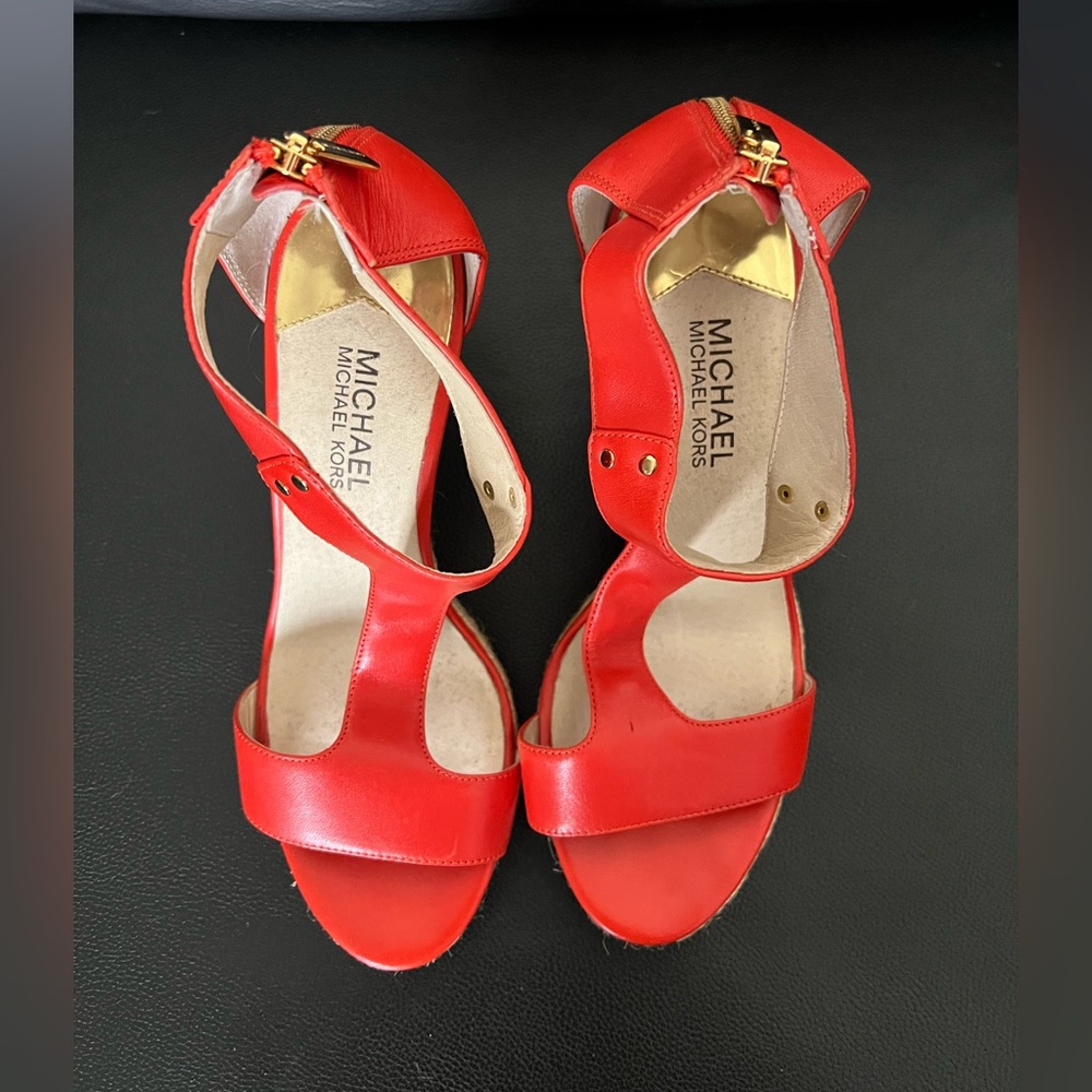 Michael Kors Bold Red Sandals
